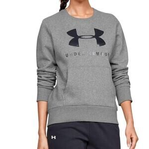Under Armour Crewneck sweatshirt pullover w/ front pocket long sleeve grey small
